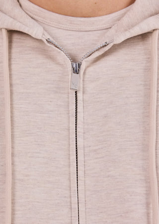 Men's Zip Up Hoodie Oatmeal Heather