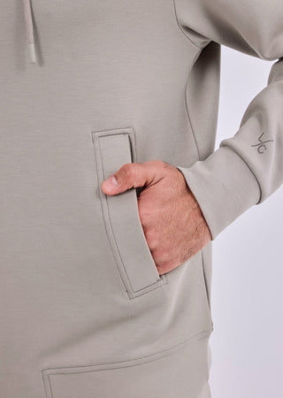 Men's Zip Up Hoodie Vintage Khaki