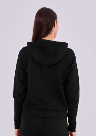Women's Zip Up Hoodie Black