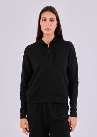 Women's Zip Up Hoodie Black