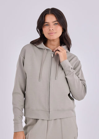 Women's Zip Up Hoodie Vintage Khaki