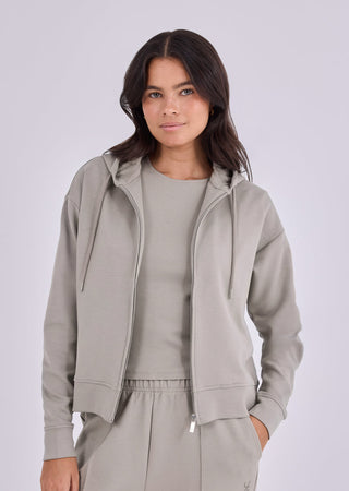 Women's Zip Up Hoodie Vintage Khaki