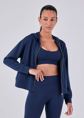 Women's Zip Up Hoodie Dark Navy