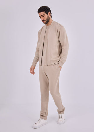 Men's Bomber Jacket Beige