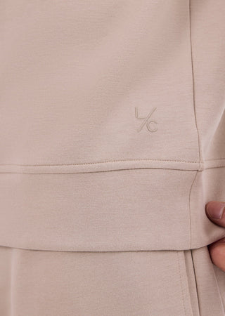 Men's Half-Zip Sweat Beige