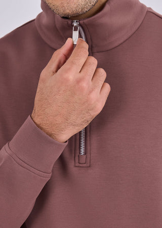 Men's Half-Zip Sweat Tawny Rust