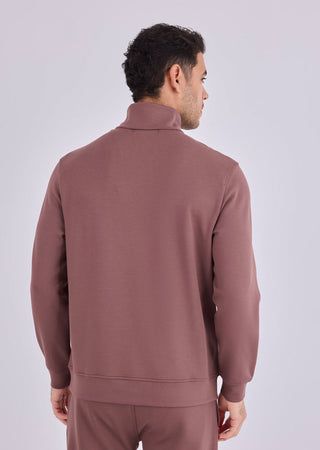 Men's Half-Zip Sweat Tawny Rust