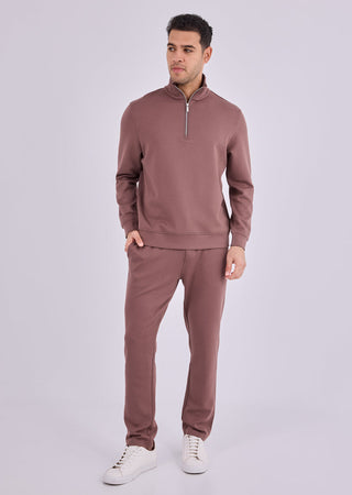 Men's Half-Zip Sweat Tawny Rust