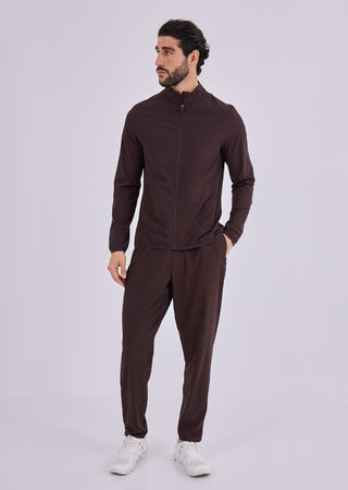 Men's Zip Through Jacket Dark Cocoa