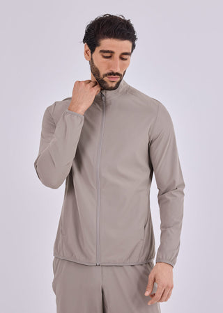 Men's Zip Through Jacket Vintage Khaki