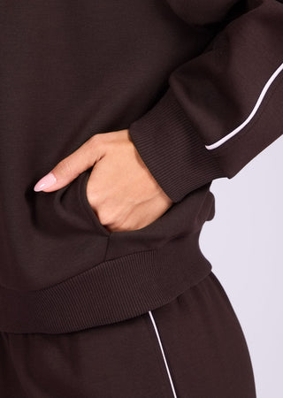 Women's Raglan Jacket Dark Cocoa