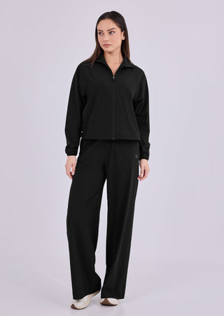 Women's Zip Through Jacket Black