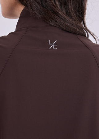 Women's Zip Through Jacket Dark Cocoa