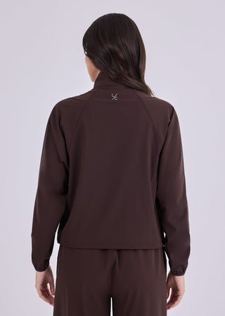 Women's Zip Through Jacket Dark Cocoa