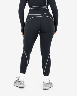 Women's Contrast Legging Regular Black