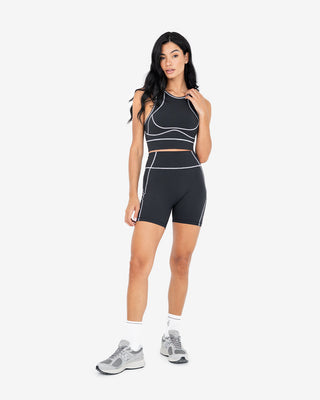 Women's Contrast Shorts Black