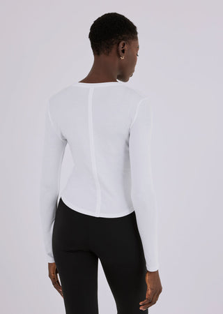 Women’s Aloe Long Sleeve Top White