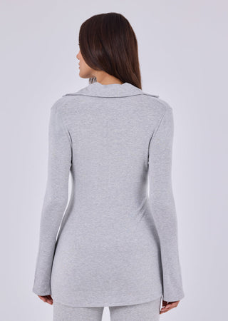 Women's Longline Cardigan Grey Marl