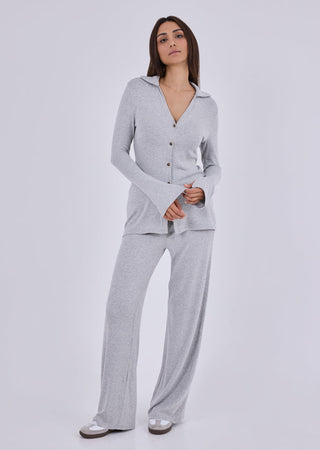 Women's Longline Cardigan Grey Marl