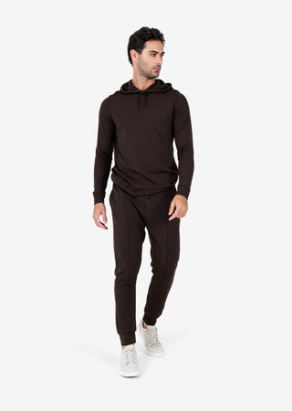 LC Mens All Around Lounge Hoodie Coffee