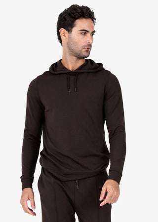 LC Mens All Around Lounge Hoodie Coffee