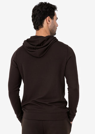 LC Mens All Around Lounge Hoodie Coffee