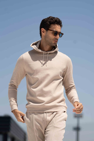 LC Mens All Around Lounge Hoodie Oat Marl