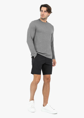 LC Mens Hybrid Active Long Sleeve Top Style Grey marl