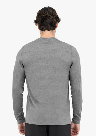 LC Mens Hybrid Active Long Sleeve Top Style Grey marl