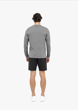 LC Mens Hybrid Active Long Sleeve Top Style Grey marl