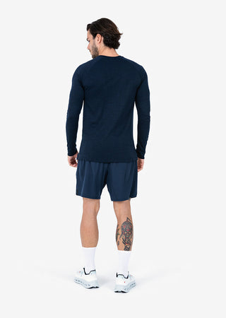 Men's Long-Sleeve Top Navy Melange