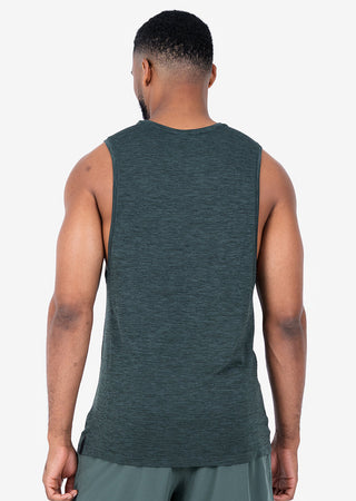 Men's Tank Khaki Green Melange