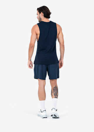Men's Tank Navy Melange