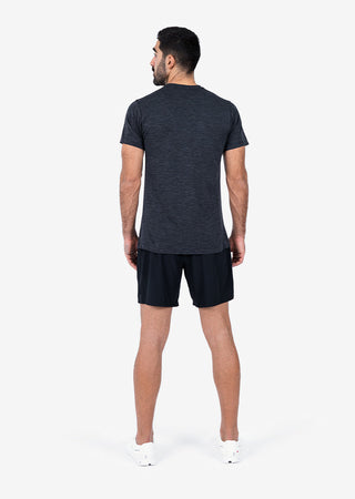 Men's Tee Black Melange