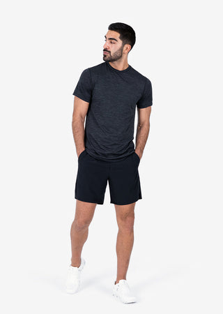 Men's Tee Black Melange