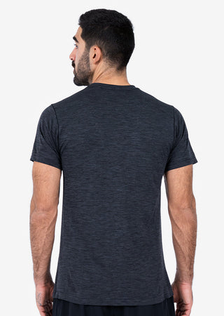 Men's Tee Black Melange