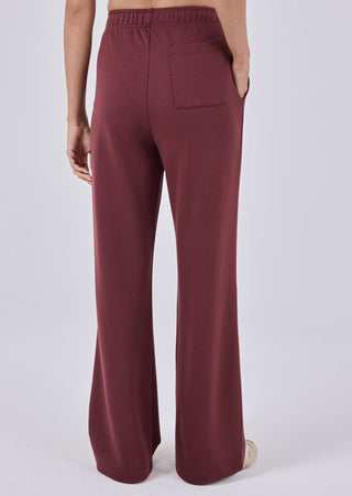 Women's Straight Leg Pants Dark Burgundy