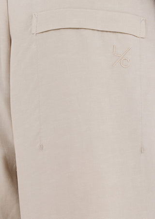 Women Linen Relaxed Pant Light Beige