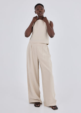 Women's Relaxed Pant Light Beige