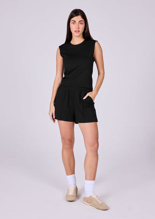 Women's Pintuck Shorts Black