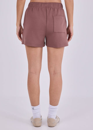 Women's Pintuck Shorts Tawny Rust
