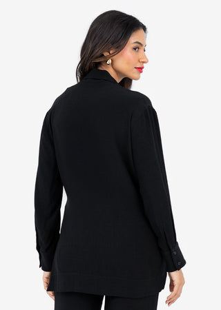 Women's Side Tie Jacket Black