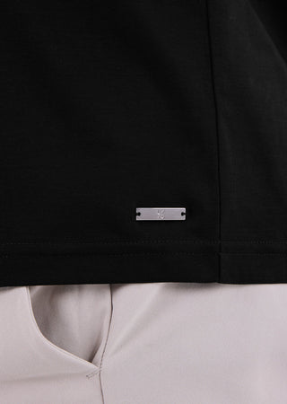 Men's Open Polo Black