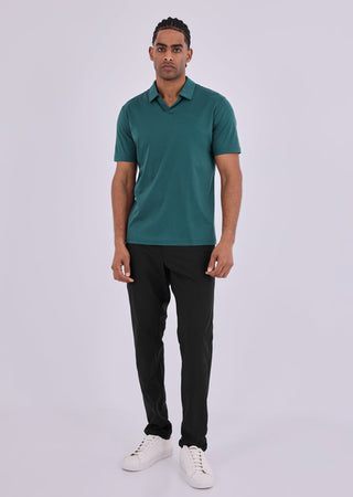 Men's Open Polo Deep Teal