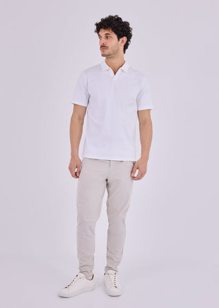 Men's Open Polo Ivory