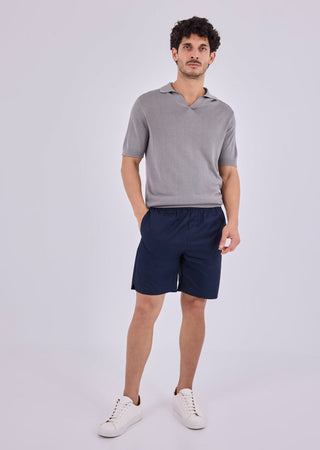 Men's Polo Silver Grey