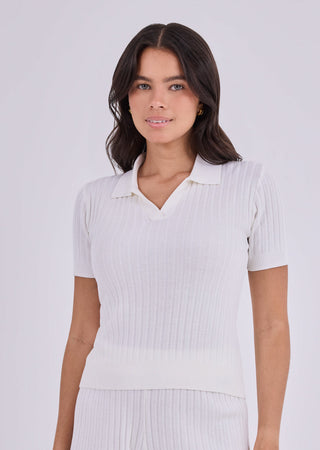 Women's Polo Cream