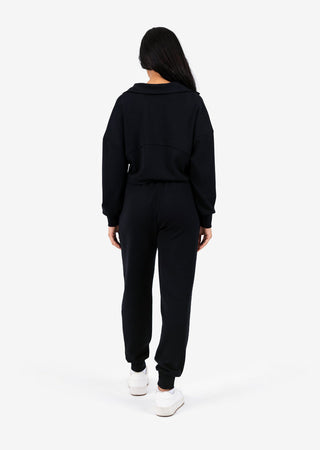 Premium Lounge Half Zip Black