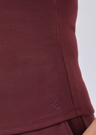 Women's Scoop Neck Dark Burgundy