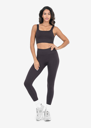 LC Seamless Rib Leggings Dark Cocoa